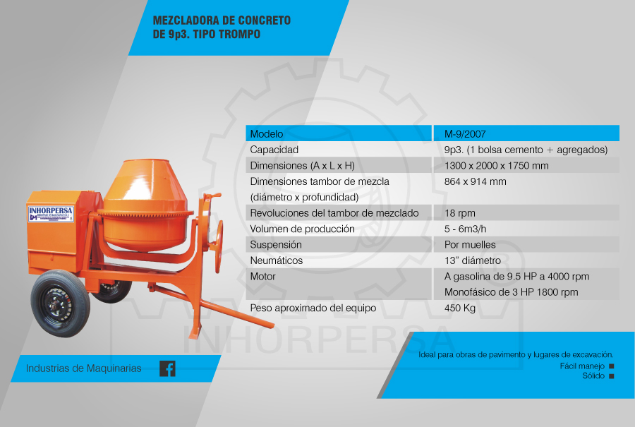 mezcladora de concreto